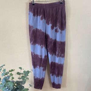 Victoria's Secret PINK Tie Dye Blue Brown Joggers SweatPants Women's Small Pants